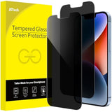 JETech Privacy Screen Protector for iPhone 14 Plus 6.7-Inch, Anti Spy Tempered Glass Film, 2-Pack