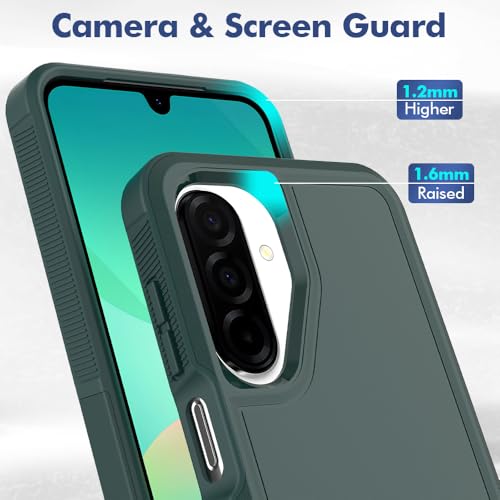 for Galaxy A17 5G Phone Case,[Military Grade Drop Tested] with Screen Protector, Dual Layer Protective Heavy Duty Cell Phone Cover Non-Slip