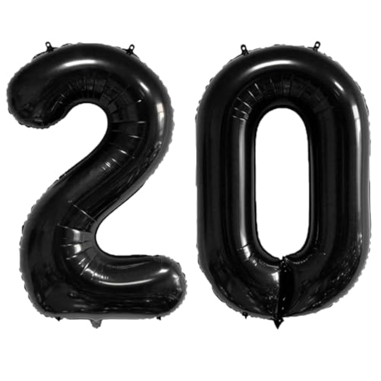 40 Inch Black Number 20 Foil Balloon for Birthday Anniversary Party Decorations
