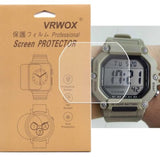 [3-Pcs] Tpu Screen Protector For Ae-1600 Ae-1600H-1Avcf Watch,Full Coverage Hd Tpu Clear Anti-Bubble And Anti-Scratch