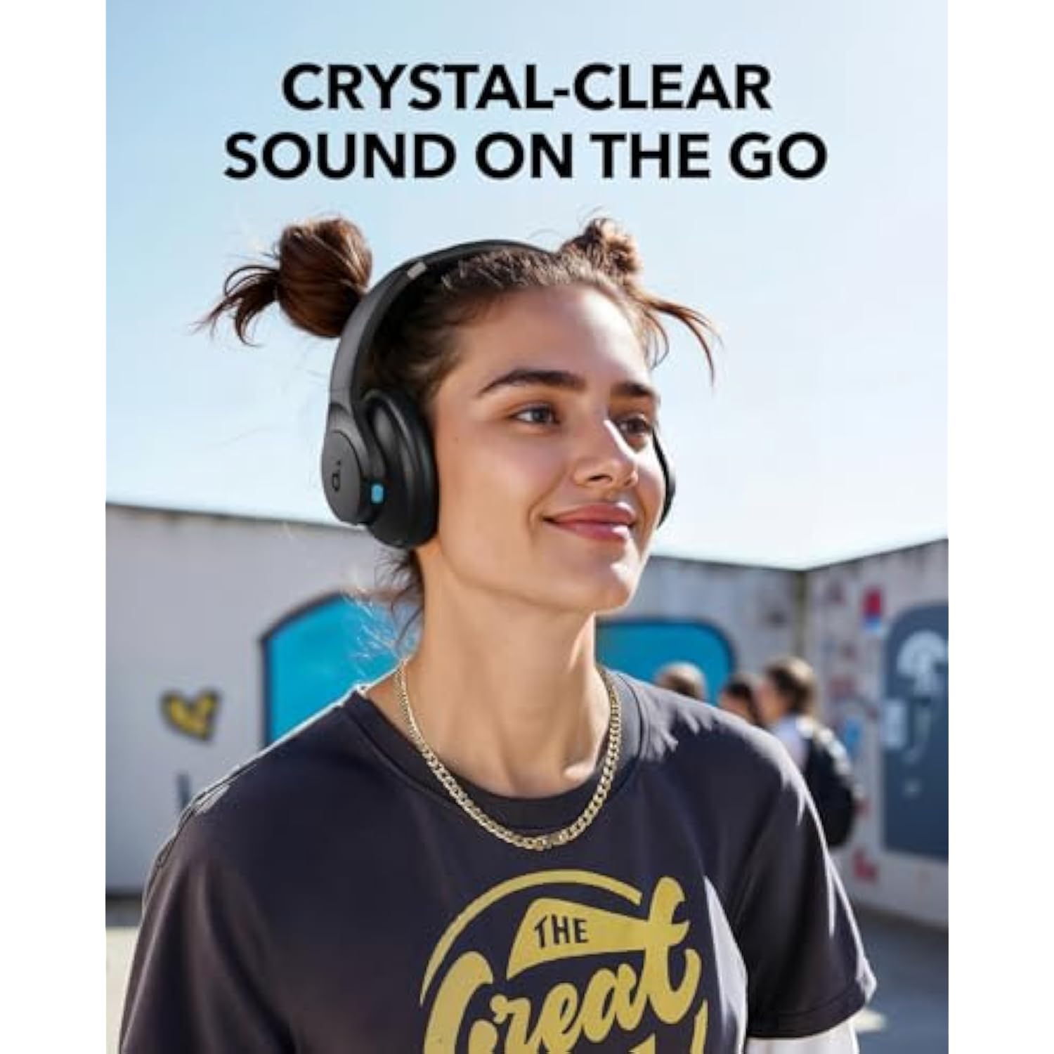 Q11I Wireless Over-Ear Bluetooth Headphones By Anker, Deep Bass, 60H Playtime, Hi-Res Audio, Detachable Ear Cushions, Multipoint Connection