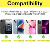 ProCase 2 Pack Clear Screen Protector for iPhone 16e / 14/13 / 13 Pro 6.1", Tempered Glass Film Guard for iPhone 2025 2022 2021 6.1 Inch