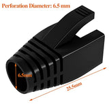 100Pack Rj45 Boot Cover, Cat5 Cat6 Cat6A Ethernet Network Cable Strain Relief