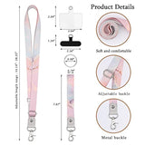 Phone Strap Crossbody Lanyard With Phone Charms, Universal For All Smartphones