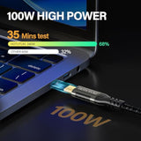 Usb-C Extension Cable 16.5Ft/5M, Male To Female Extender, Braided Data Cord, 100W Pd Fast Charging, 20 Gbps