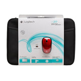 Logitech Bundle Wireless Mouse M217 – Red & 16” Sleeve