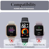Murmure [3 Pack Screen Protector for HUAWEI Band 10 Smartwatch, HD Clear 3D Curved Anti-Scratch PET Soft Screen Protector Film,[Full Coverage] Touch Sensitive