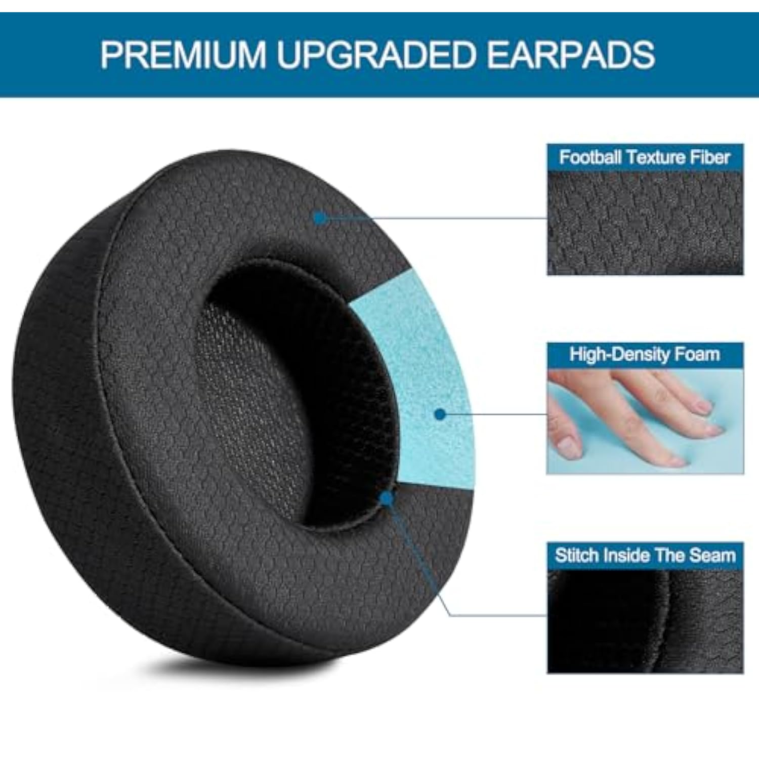 Replacement Ear Pads Cushion And Headband Cover For Corsair Virtuoso Rgb Wireless Se Xt Gaming Headset, Headphones Protector, Easy Installation, Premium Material & Black