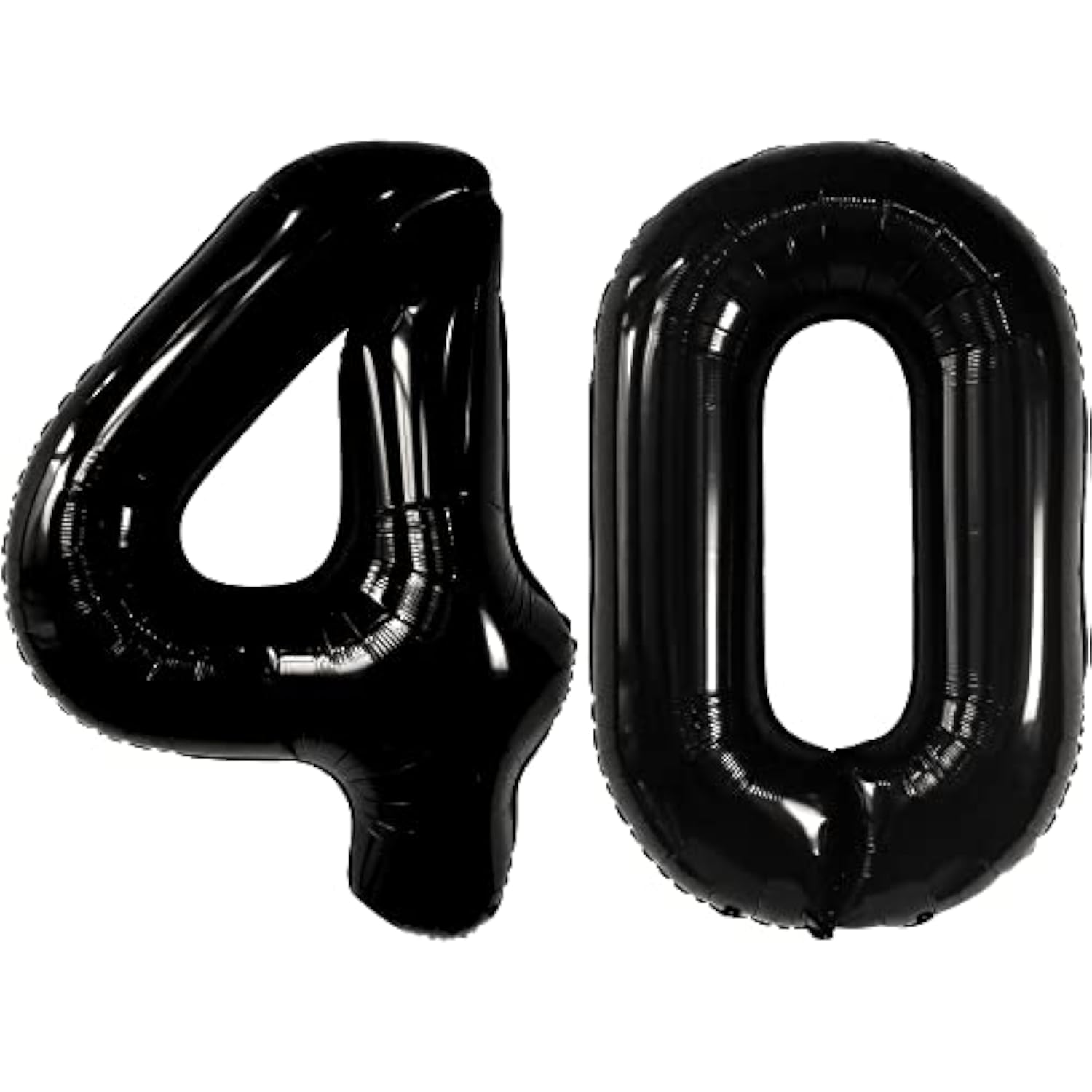 , Giant Black 40 Balloon Numbers - 40 Inch | 40Th Balloons For Men, 40Th Birthday Balloons | Happy 40Th Birthday Decorations For Men, Women | Black Birthday Decorations