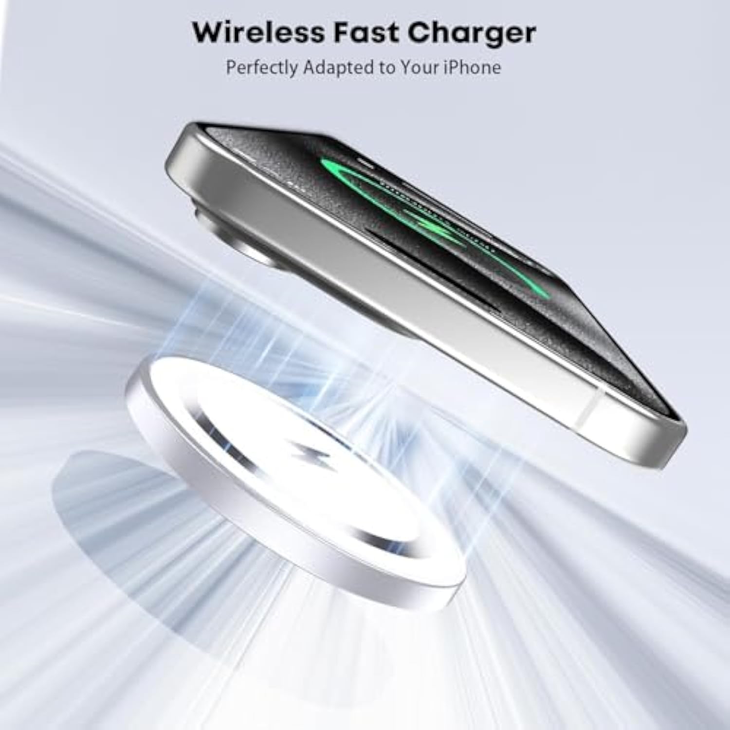 Magnetic Wireless Charger, 2Pack [Apple Mfi Certified] 6Ft Apple Fast Mag Safe Charge For Iphone 16 15 Wireless Charging Pad With Usbc Charger Block Compatible With Iphone 16/16 Pro Max/15/14/13/12/11