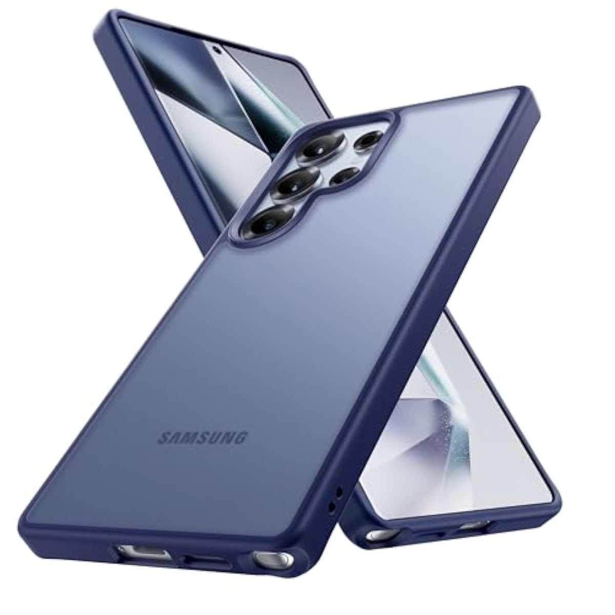 Genuine Official For Samsung Galaxy S25 Ultra Case [16Ft Military Drop Protection] [Anti Stain Tech] Slim Matte Translucent Shockproof Protective S25 Ultra Case 6.9'', Blue