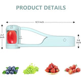 Grape Cutter Grape Slicer For Toddlers Baby,Grape Cherry Tomato Strawberry Cutter Quarter Slicer Tool For Vegetable Fruit Salad Cake Decoration,Stainless Steel Kitchen Gadget Fruit Cutter