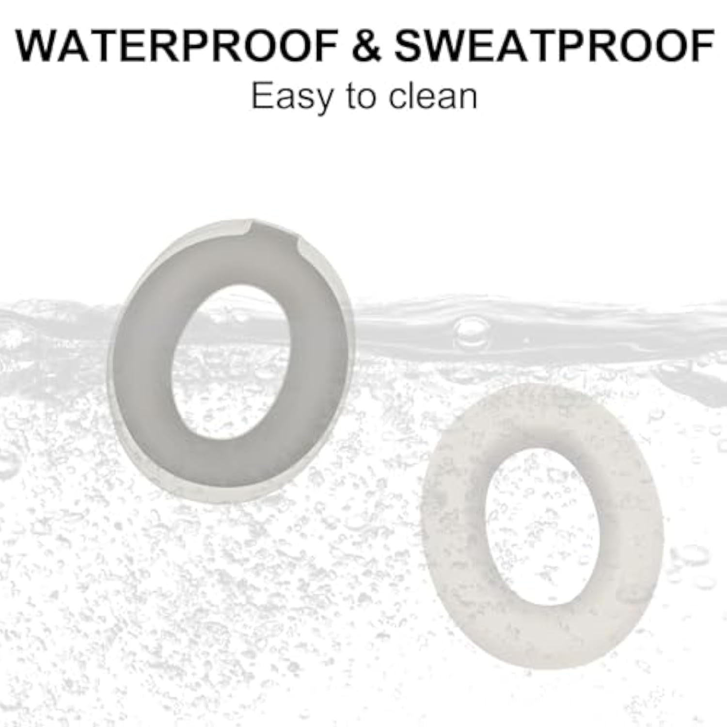 Studio Pro Ear Covers For Beats Studio Pro Headphones Sweat Proof Covers Shockproof And Drop-Resistant,Washable Silicone Case Accessories (Off White)