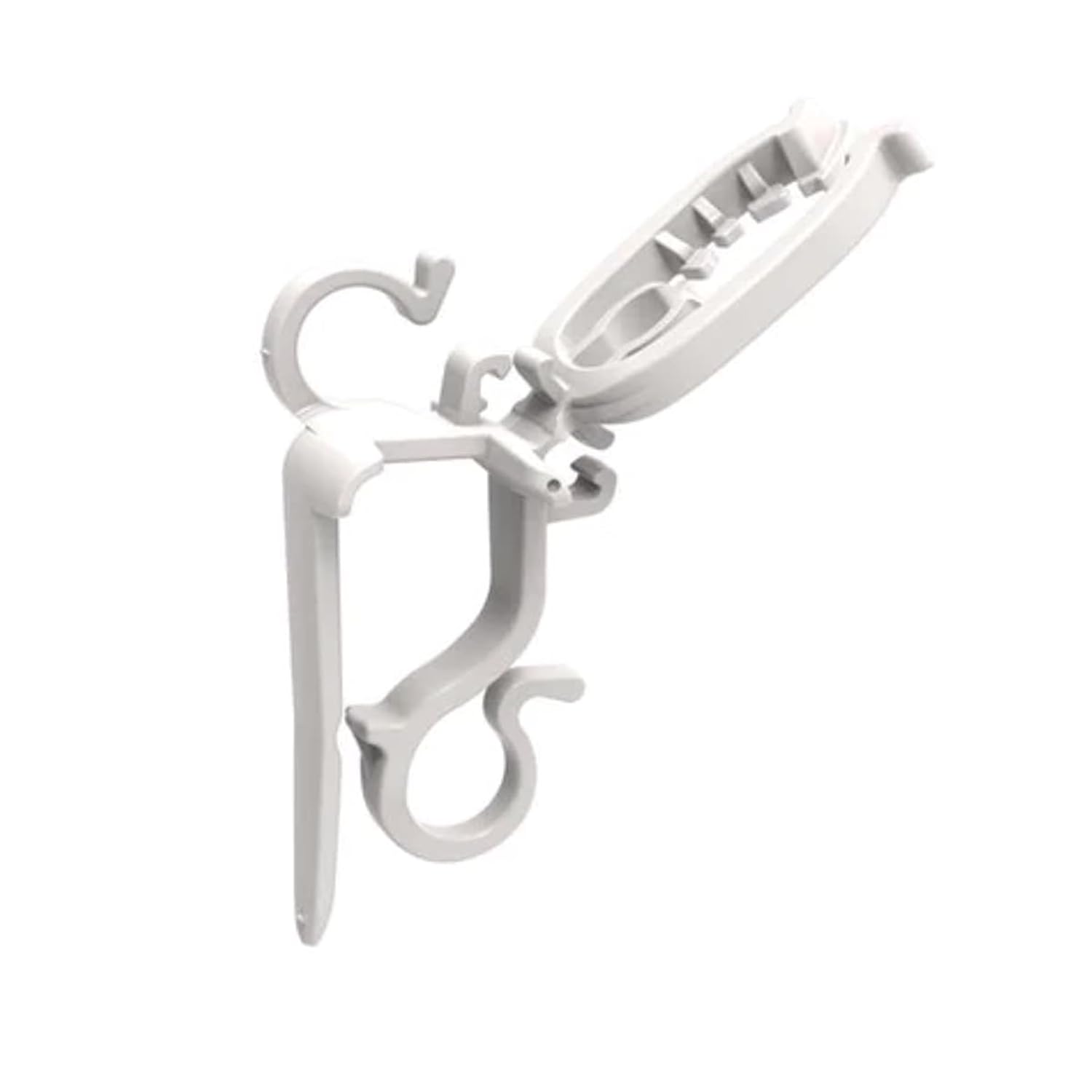 Commercial Deluxe Christmas Light Clips - Box Of 50 Clips For Shingle, Gutter Or Roof - C5,C6,C7,C9,C12,Globe,Mini Lights - Swivel Lock Design - Fast Install Outdoor Clips