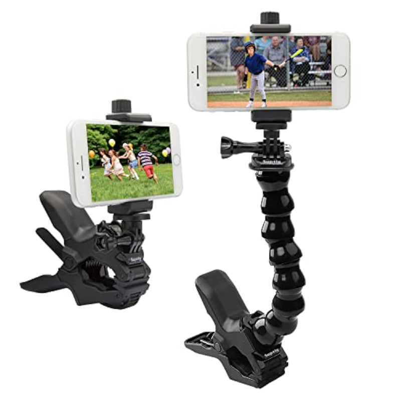 Phone Holder Desk Gooseneck Mount, Cell Phone Clamp Clip For Pole, Mount Stand, Compatible For Iphone 16 Plus Iphone 15 Pro 14 Plus Xs Max Xr X 8 7 6 6S Plus And Other 4-7'' Device