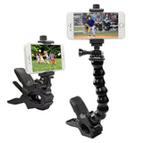 Phone Holder Desk Gooseneck Mount, Cell Phone Clamp Clip For Pole, Mount Stand, Compatible For Iphone 16 Plus Iphone 15 Pro 14 Plus Xs Max Xr X 8 7 6 6S Plus And Other 4-7'' Device