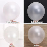 129Pcs Pearl White Balloons Different Sizes 18 12 10 5 Inch For Garland Arch Kit, Latex Balloon For Wedding Engagement Anniversary Bridal Baby Shower Birthday Party Decoration
