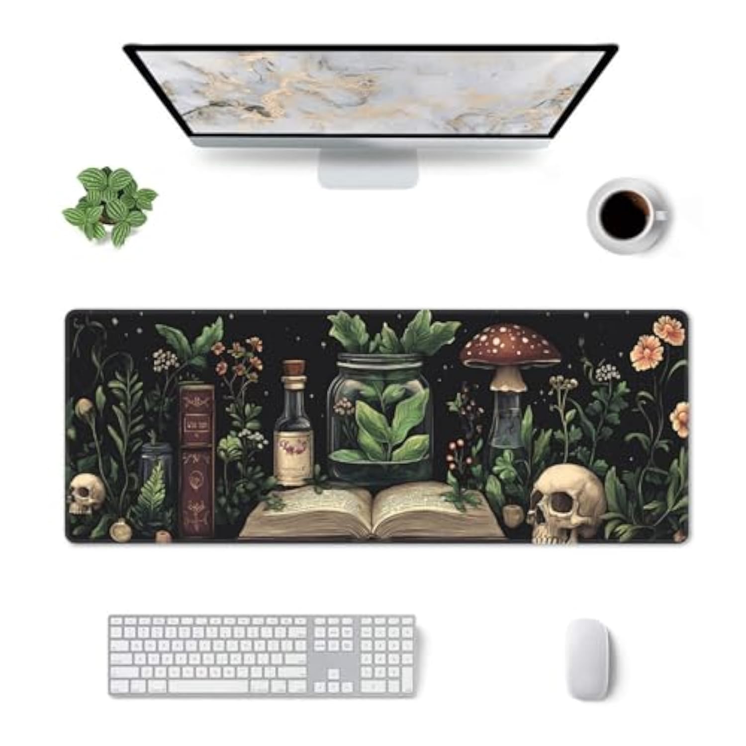 Dark Academy Desk Mat Large Gaming Mouse Pad Dark Academy Extended Mousepad Big In Laptop Computer Mouse Keyboard Mat For Office Desk Decor 35.5X16 In