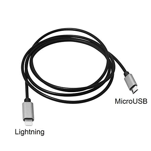 Ultra Tough & Durable iOS 26 to MicroUSB OTG Pro Cable 2m 6ft for Blue Yeti X Microphone, iPhone 13 Pro Max Mini,11,12, HiFi Oppo HA2 K5, iRig HD2