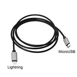 Ultra Tough & Durable iOS 26 to MicroUSB OTG Pro Cable 2m 6ft for Blue Yeti X Microphone, iPhone 13 Pro Max Mini,11,12, HiFi Oppo HA2 K5, iRig HD2