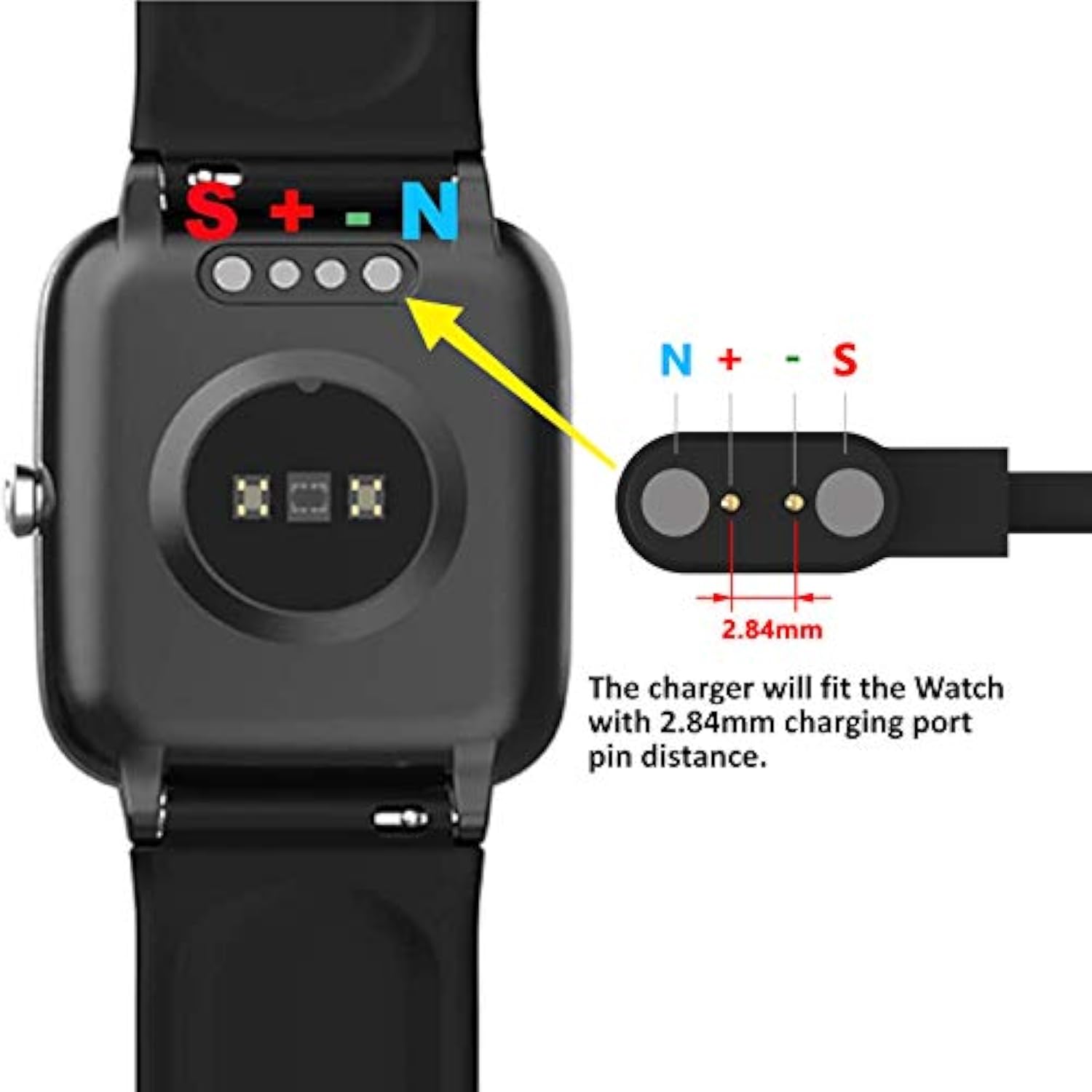 Charger Compatible For Fitvii Ole/Nexa/Fino 2/Hm57/H86/H08/H18/H56/Hm78/Hm68 Fitness Tracker Charger Cable 2Ft Usb Cord Replacement Charging Dock For Fitvii Smartwatch Charger Accessories
