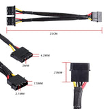 4 Pin Ide Y Splitter Adapter Connecter Cable 4 Pin Ide Male To Dual Female Pow