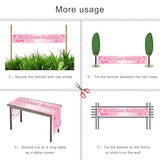 Breast Cancer Awareness Banner and Party Decor Backdrop Outdoor Yard Sign