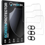 Inskin Tempered Glass Protector for Samsung Galaxy Z Flip 5 5G 6.7 inch [2023] - 3+3 Pack, Screen + Camera, Case-Friendly