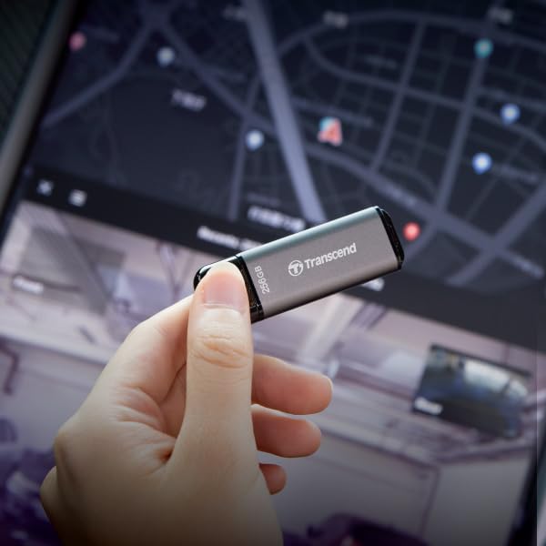 Jf920 128Gb Usb Flash Drive, Usb3.2 Gen1, Up To 420Mb/S, Aluminum Metallic Housing, For Car Audio System, Sentry Mode, Smart Tv And Gaming Console, Gray - Ts128Gjf920