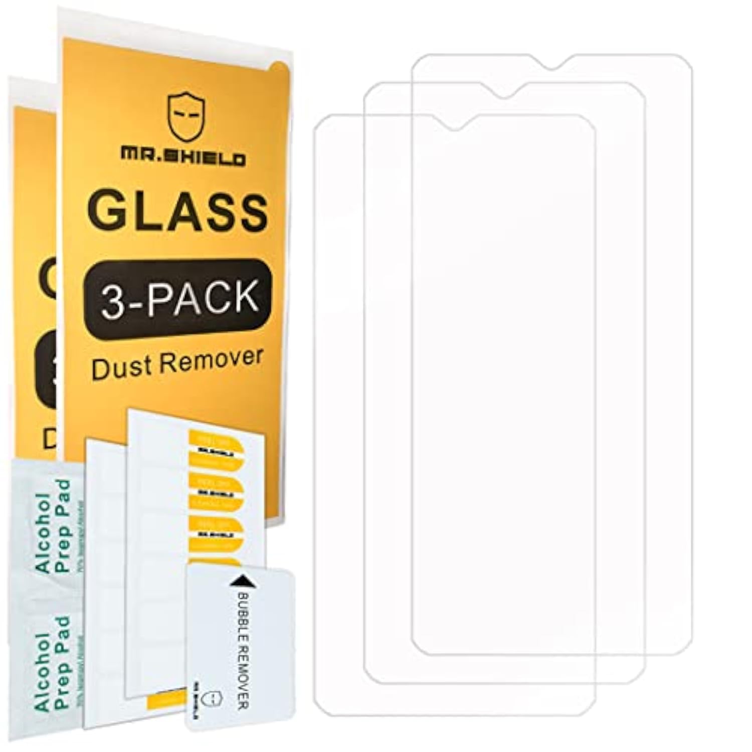 [3-Pack] Designed For Oppo A77 / Oppo A57 [4G/5G] [Tempered Glass] [Japan Glass With 9H Hardness] Screen Protector With Replacement