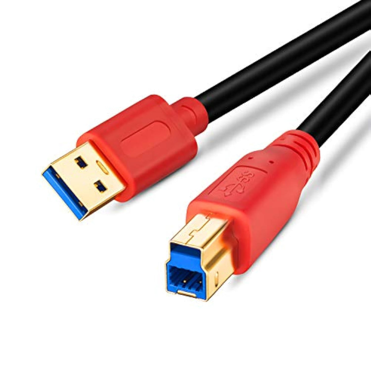 Usb 3.0 Cable A Male To B Male 25Ft, Type A To B Male Compatible With Hard Disk Drive,Printers,Scanner,Usb Hub,Monitor And More (25Ft/8M)