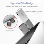 Usb C To Usb Adapter 3 Pack,Usbc Male To A Female 3.0 Otg Macbook Pro/Air Usb Adapter,Type C Thunderbolt 3 Converter For Apple Iphone 16 15,Flash Thumb Drive,Mac,Ipad,Samsung Galaxy S25 S24