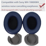 Replacement Ear Pads Compatible With Sony Wh-1000Xm4 Wireless Noise-Canceling Headphones, Earpads Cushions With Soft Protein Leather And Memory Foam (Blue)