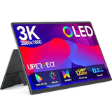 Oled Portable Monitor 14", 3K 2880X1800 | 120Hz | 0.1Ms Portable Gaming Monitor, 500 Nits |120% Dci-P3 | 500000:1 Contrast | Ultra-Slim Design For Laptop Mini Pc Phone Game Consoles