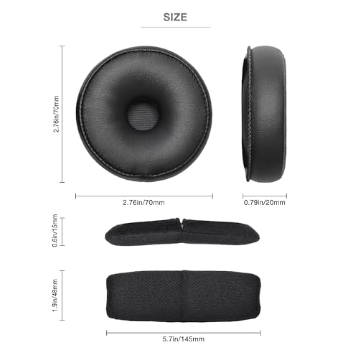 Refresh Kit For Dc Pro Series - Compatible With David Clark Dc Pro X, Dc Pro X2 Aviation Headsets Including Ear Seals, 3 Mic Covers, Soft Fabric Head Pad