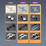 Wobkey Crush 80 Beta Cnc Aluminum Quick-Disassembly Ball-Catch Mount Triple-Mode Connectivity Gaming Mechanical Keyboard With Hmx Frost Jade Switch And Bsun Arctic Switch (Pro White)