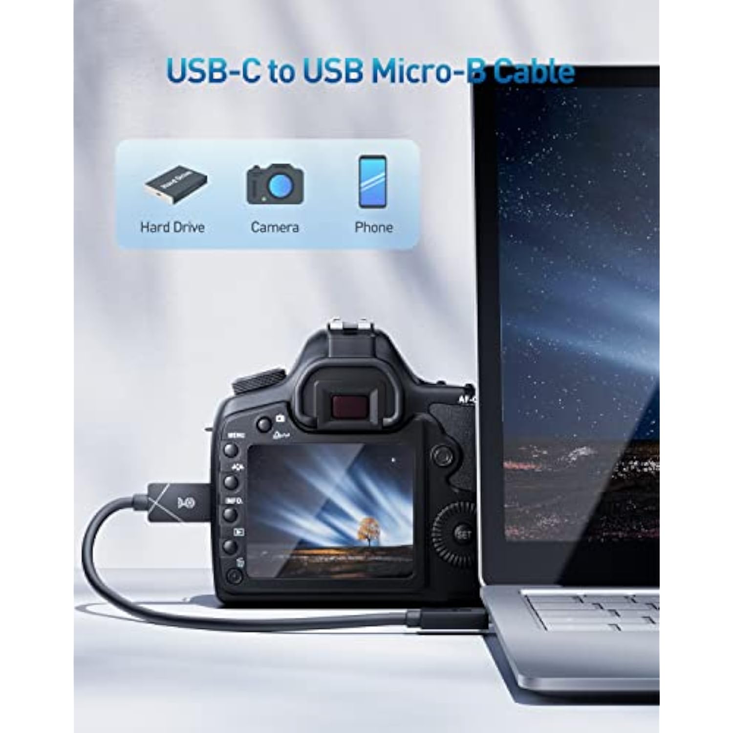 [Designed for Microsoft Surface] Cable Matters USB-C to USB Micro-B Cable (USB