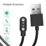 2Pack Charger Replacement For Letsfit Ew1 Iw1 Id205L Id205S(Not For Id205) Smart Watch, Magnetic Usb Charging Cable Cord For [All Veryfitpro Id205L Id205S Sw021 Sw023] Smartwatch Accessory 100Cm/3.3Ft