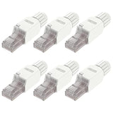 Tool-Free Rj45 Connector, Cat6A Field Termination Plug, Gold Plated Modular Pl
