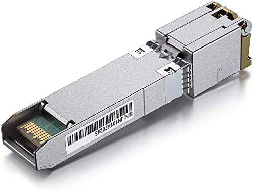 /.//- + Cat.6A Copper Transceiver, Auto-Negotiation Sfp+ Ethernet Module, Up To 30-Meter, For Cisco Sfp-10G-T-X, Netgear And More