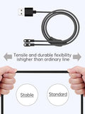 Charging Cable for ITHUGE AI Smart Glasses, Magnetic USB Flexible One to Two Double-Ended Charging Cable Accessories with Type-C to USB Adapter(with