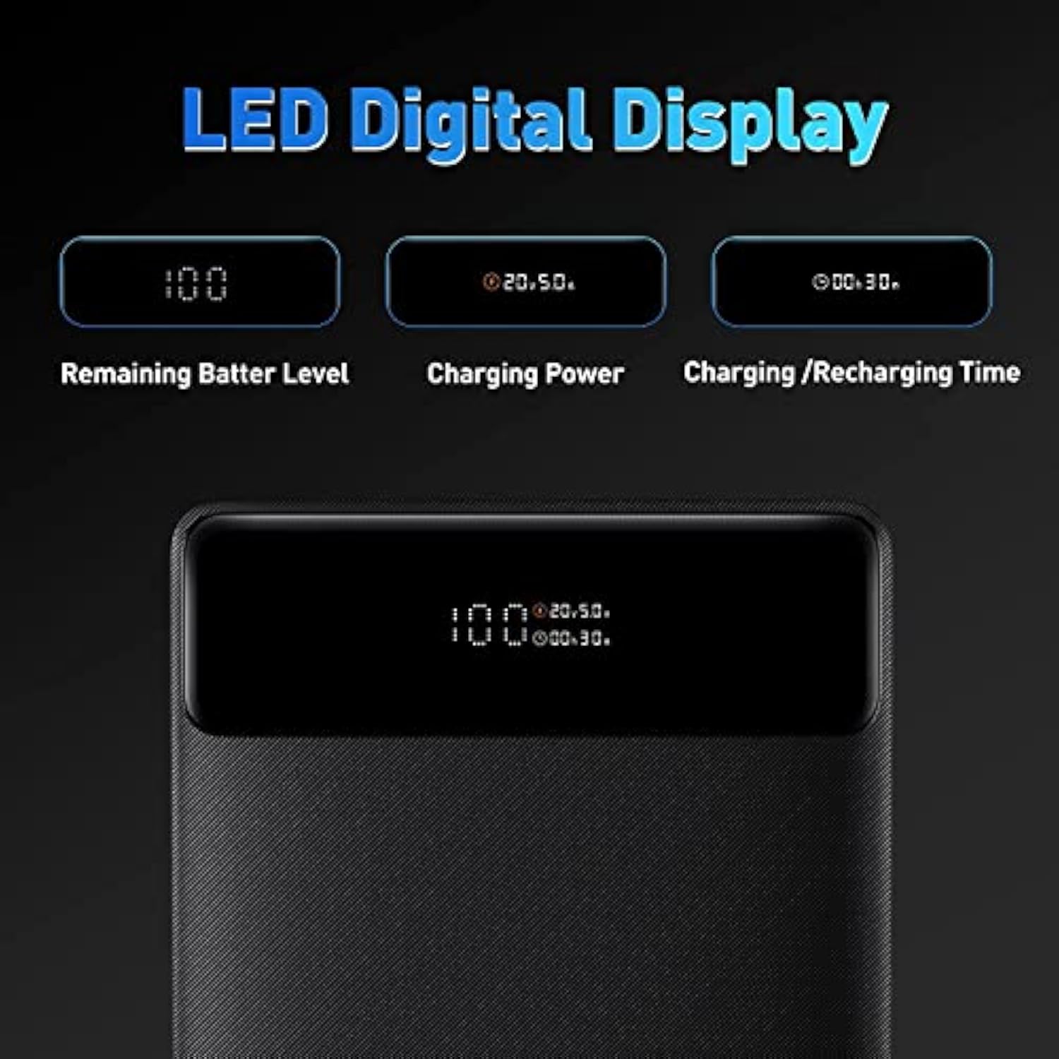 Baseus Laptop Power Bank, 100W Blade USB C Portable Laptop Charger, Super Fast