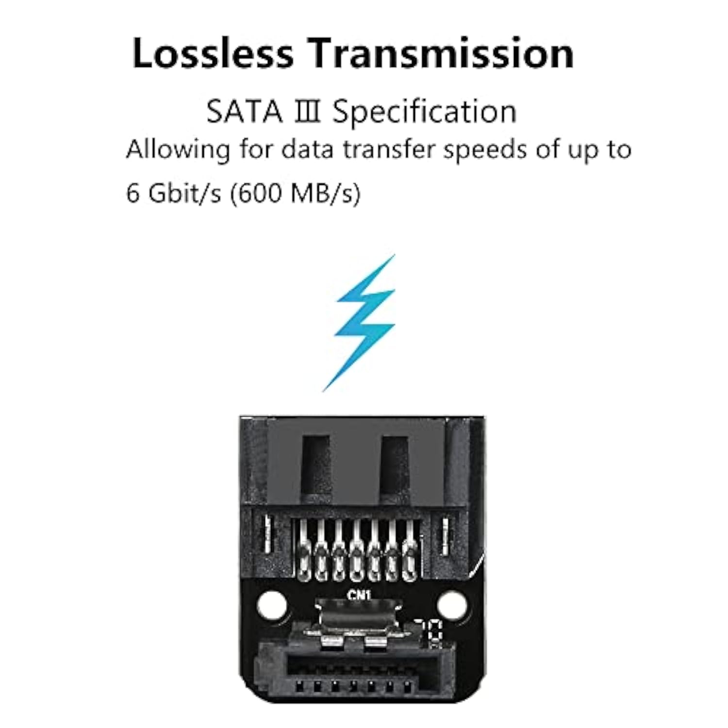 Right Angle Sata 7Pin Female To 7Pin Male Adapter,90 Degree Sata 7Pin Converte