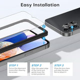 OMOTON Screen Protector for Samsung Galaxy A14 5G, [3+2 Pack] for A14 screen protector & Camera Lens Protector, Case Friendly/Tempered Glass/Alignment Frame(6.6 Inch, 2023 Released)