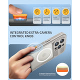 Magnetic For Iphone 16 Pro Max Case, Ip68 Waterproof Dustproof Case, [Compatible With Magsafe] [Built-In Screen Protector] Full Body Heavy Duty Rugged Phone Cover 6.9 Inch, Natural