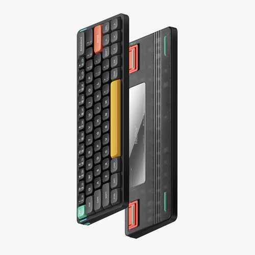 Air60 V2 Portable Wireless Keyboard 60% Low Profile Mechanical Keyboard Support Qmk/Via Compatible With Windows/Mac Os/Linux Supports Bluetooth 5.1/2.4Ghz/Wired Usb-C Black - Gateron Aloe Switch