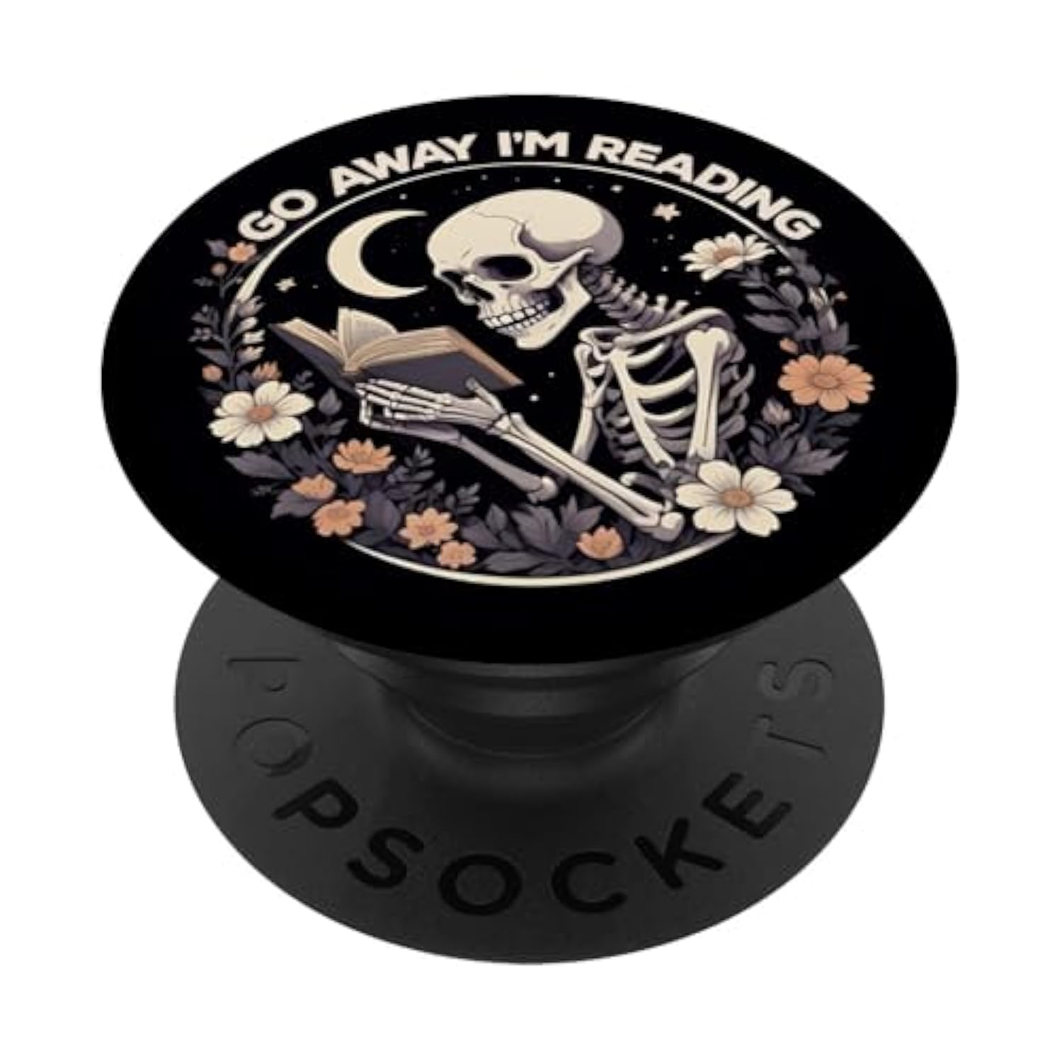 Go Away I'M Reading Book Lover Booktrovert Librarian Bookish Popsockets Adhesive Popgrip