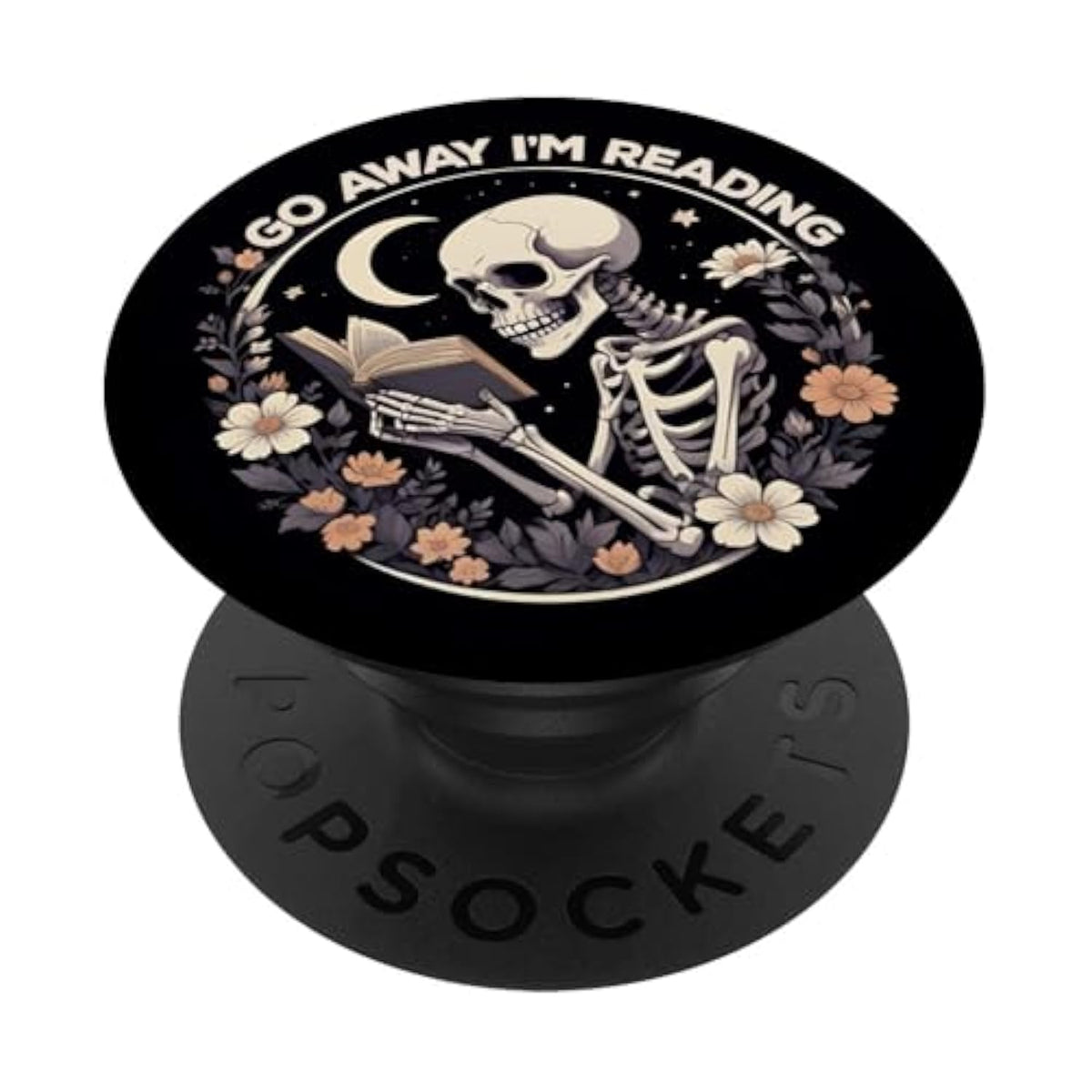 Go Away I'M Reading Book Lover Booktrovert Librarian Bookish Popsockets Adhesive Popgrip