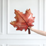4PCS Fall Thanksgiving Foil Balloons Orange Maple Pumpkin Autumn Party Decor