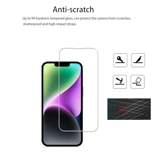 Easy Alignment Frame Designed For iPhone14 Plus Tempered Glass Screen Protector Film 3-Pack